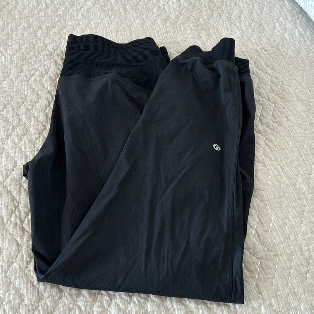 Black studio jogger pants